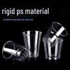 NHZHIW 200ml Transparent Disposable Rigid Cup