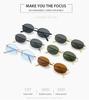 2025 Unisex Japanese-Style Metal Round Sunglasses: Retro Trendy Small Frame for Women