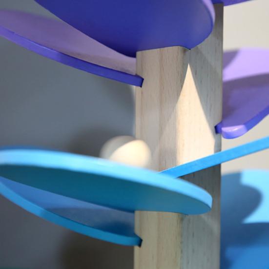 Marble Run Sound Tree Toy Children Wooden Fine Motor Skills Tree with 10 Balls Toddlers Boys Girls Educational Musical Tree Toy