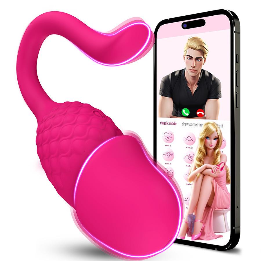 Estimulador Clitoriano Controlado por App: Juguete sexual para adultos para mujeres, portátil, insertable, con vibración potente