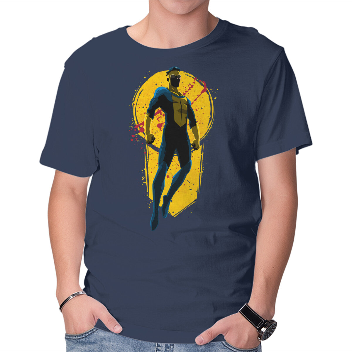 Unisex Crew Neck T-Shirt Teenage Hero Graphic Short Sleeve Casual Tee XL