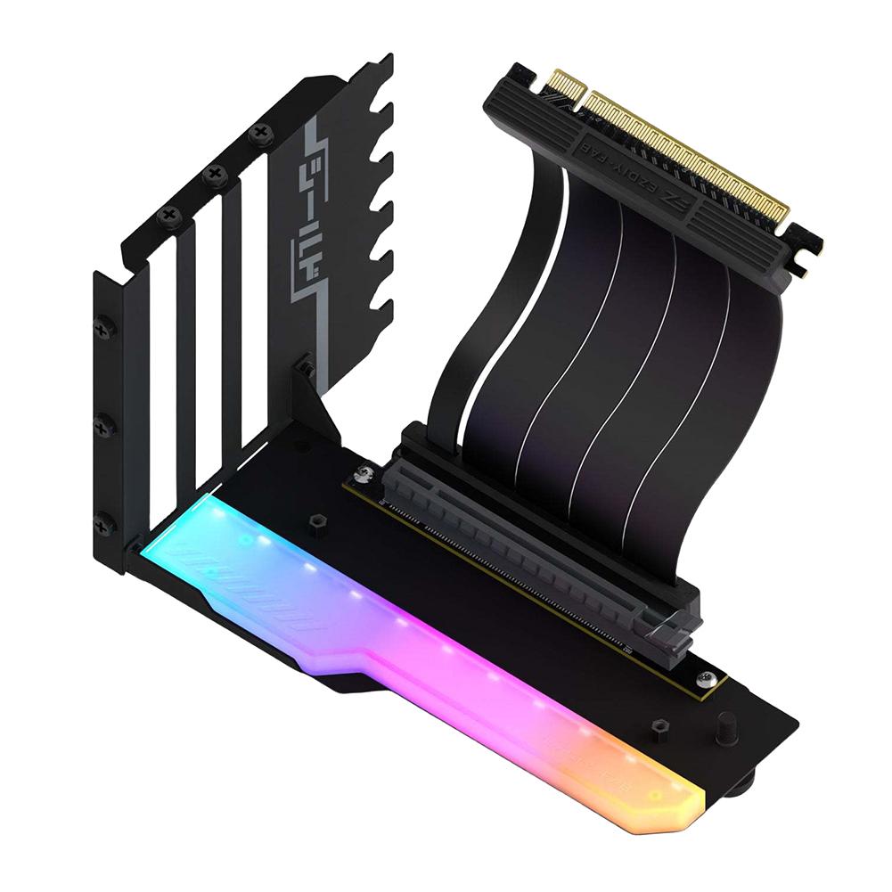 Vertical Graphics Card Holder Kit with 15cm PCI-E 4.0 X16 Riser Cable Video Card Support Kit 90 Degree Right Angle