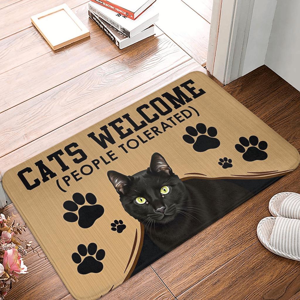 Frenchie Dogs Welcome Doormat Mat Anti-Slip  Kitchen Bathroom Toilet Rug Carpet 40*60cm