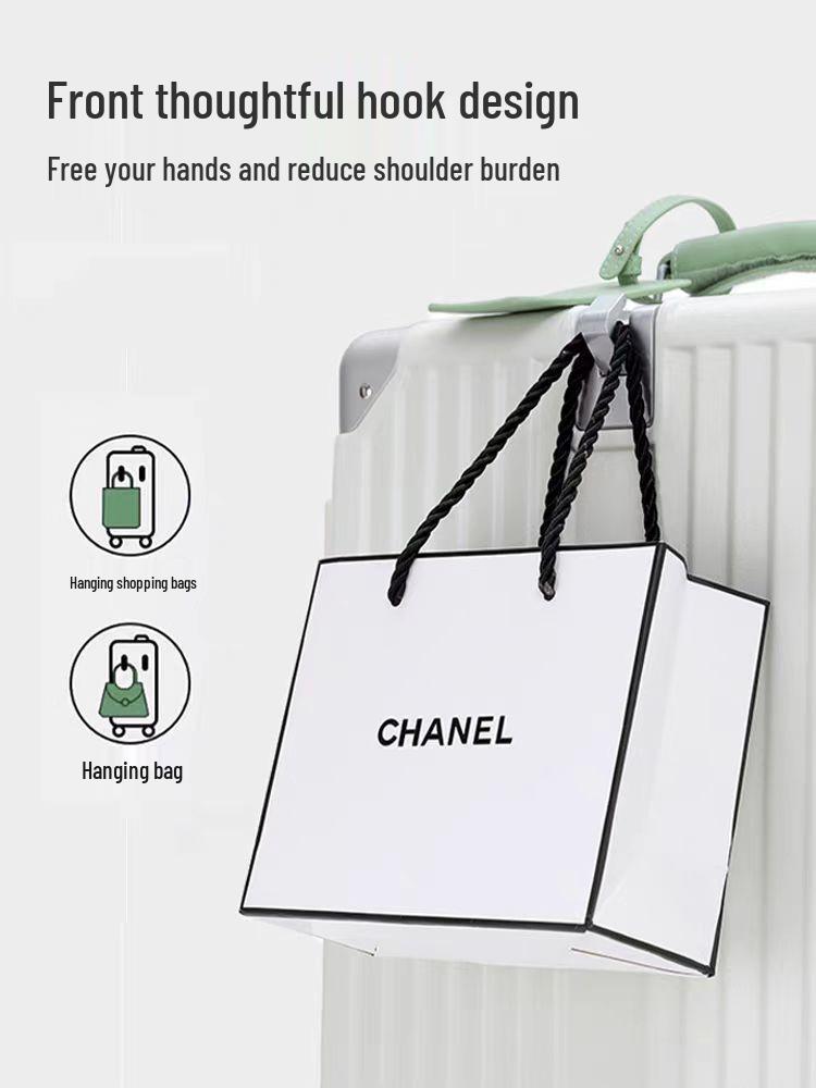 2025 Leather Travel Suitcase Set: 24"/28" Trolley with Combination Lock, Women’s Wear-Resistant Carry-On.