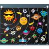 Early Education Felt Handmade Needle Felting Kit Solar System Space Toys Material Board Fieltro E1Q7