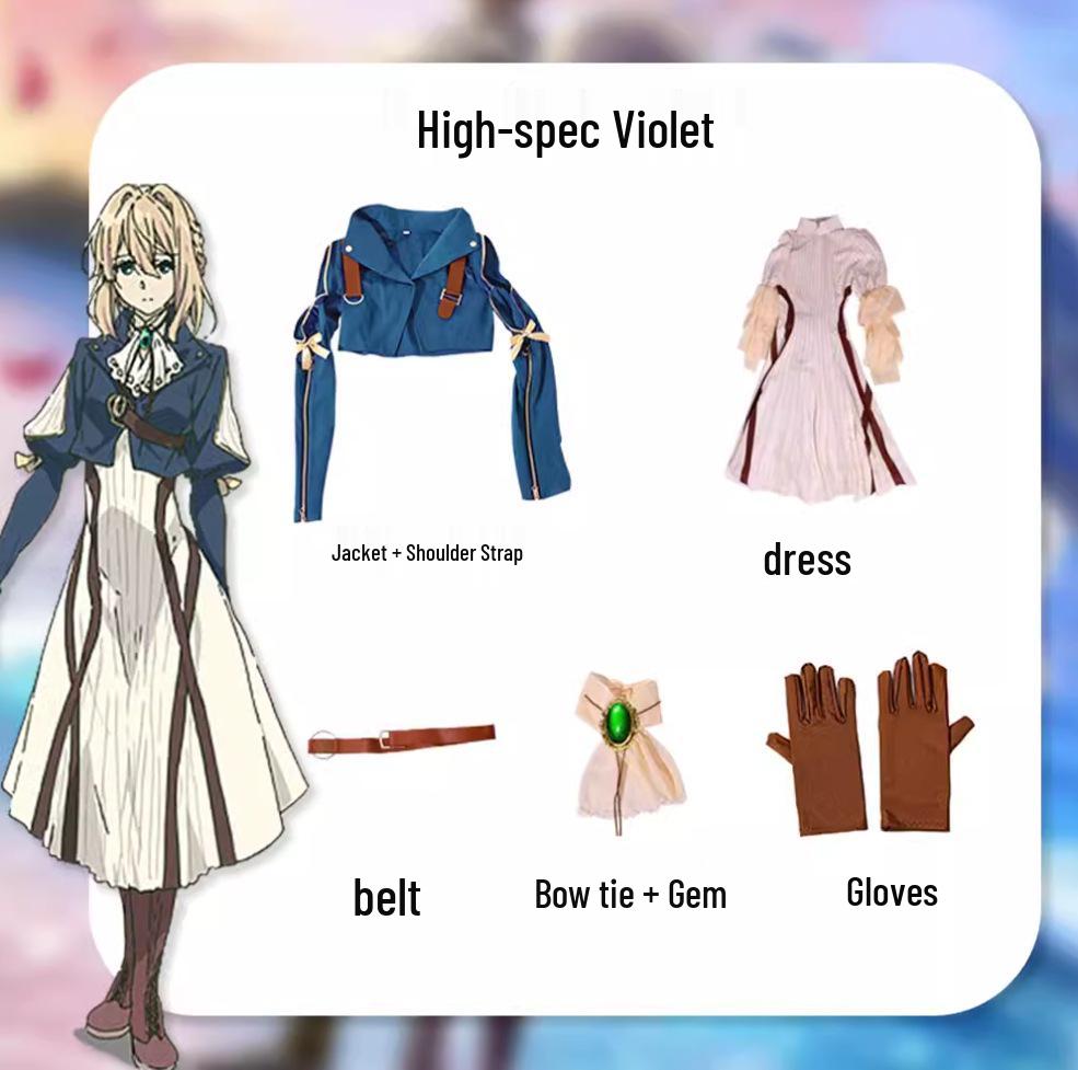 Completo da Cosplay Anime Viola COS - Set Completo per Donna