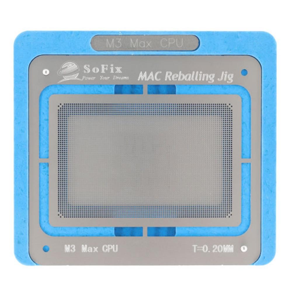 Sofix Upgrade M4 M2 Pro CPU Reballing Jig with Stencil BGA Reballing Kit Logic Board BGA reballing Magnetic Stencil for Macbook