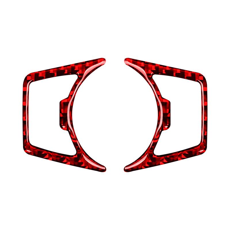 For Ford Mustang GT 2015-2021 Carbon Fiber Car Headlight Switch Cover Trim Stickers Decoration Frame Car Interior Accessories