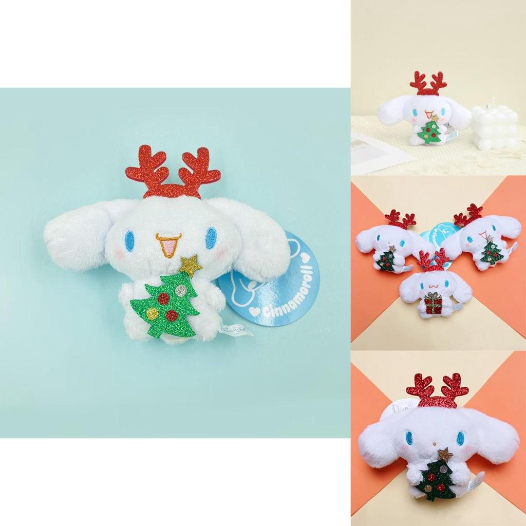 Christmas Plush Pendant Keychain Soft Durable Festive