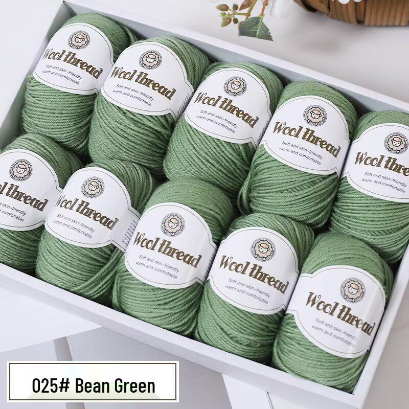 Wool Blend Yarn Ball - Medium Thickness for DIY Knitting Projects
