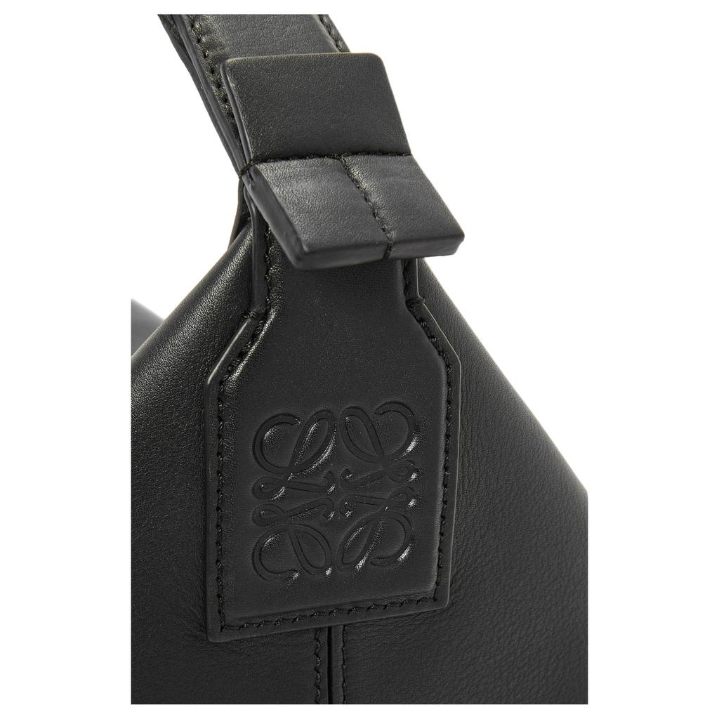 Loewe Cubi Adjustable Shoulder Strap Zipper Closure Soft Smooth Cowhide Fabric Handbag Men Handbags Black B906Q63X04-1100