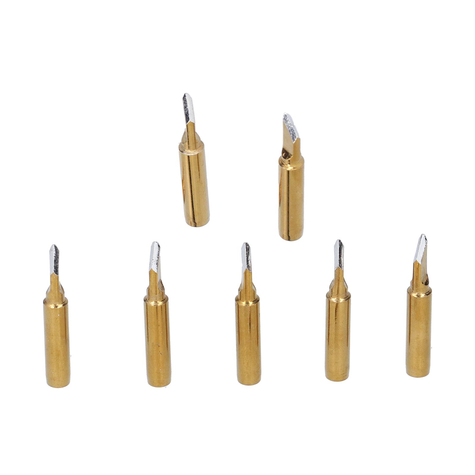 

10Pcs Soldering Iron Tips Golden Solder Welding Head Replacement Accessories 60W(900M T K )