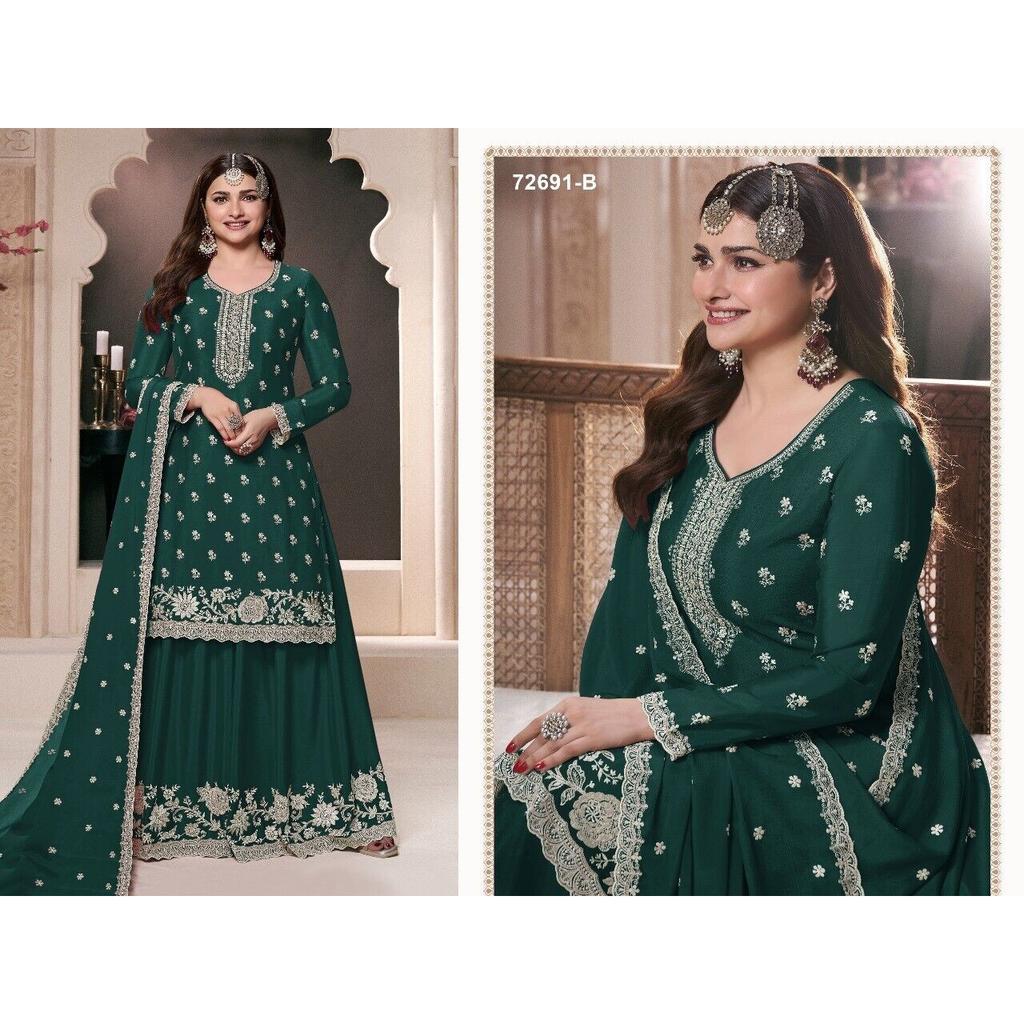 Salwar Anzug Pakistanisches Designer Kleid Hochzeitsfeier Kleidung Ethnische Salwar Kameez VAQ-1700