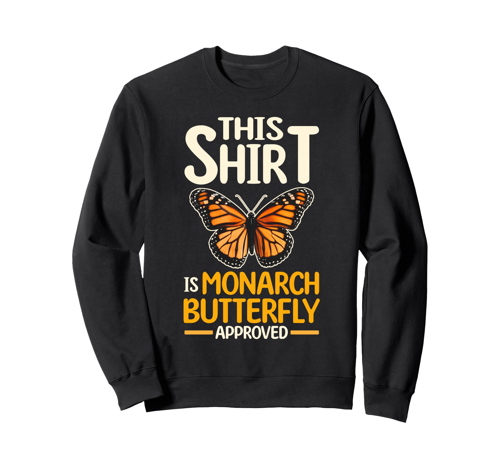 

Butterfly Monarch Butterfly Graphic Aesthetic Sweatshirt чёрный