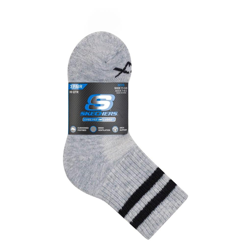 Skechers Childrens/Kids Crew Socks (Pack of 3)