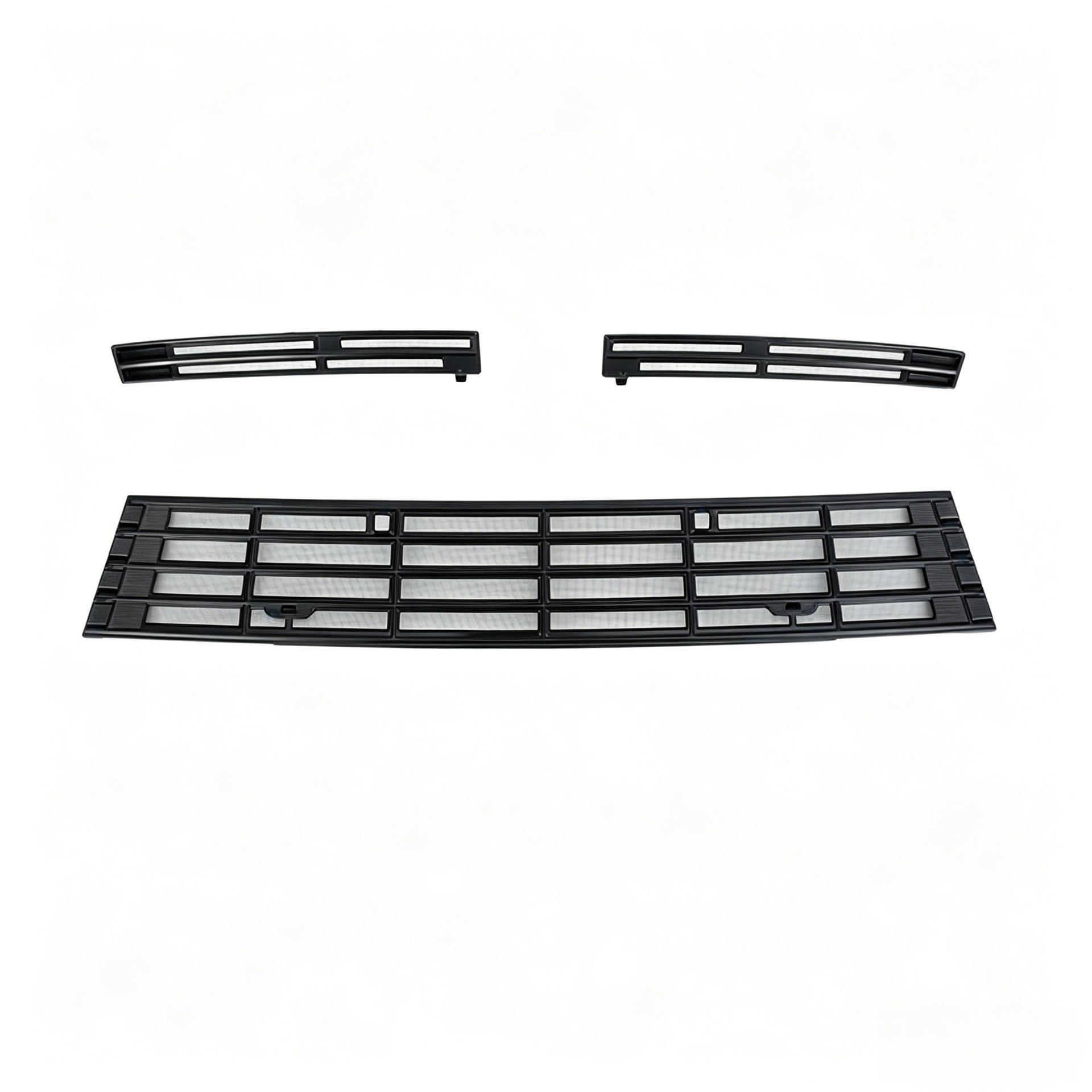 Snap-On Insect & Pollen Protective Grille Net for Toyota Corolla Matte Black Upper + Lower Insect Net *3