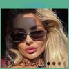 New Winter Gold Frame Square Sunglasses With Gray Lenses For Travel