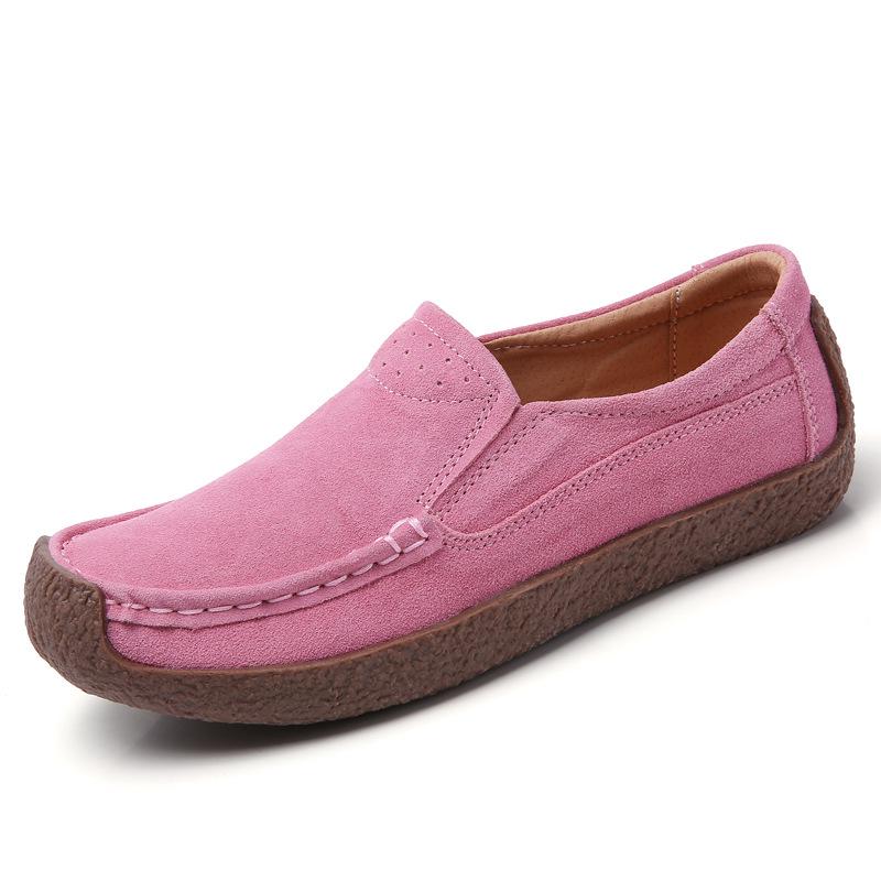 Mocassini in Vera Pelle Scarpe Basse Donna Primavera Estate Comode Sneaker Morbide Scarpe Casual di Alta Qualità Ballerine Slip On 42