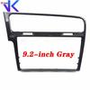 Piano color black For Golf Mk7 Trim 8 "Inch & 9" Inch Screen Bezel For Golf 7 CD Radio Plates Decorative Frame Panel