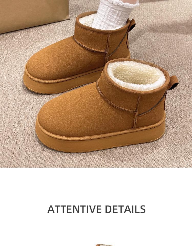 Women's Thick-Soled Winter Snow Boots - 2026 Edition, Waterproof, Windproof, Non-Slip, Velvet-Lined, Outdoor Northeast Cotton Shoes