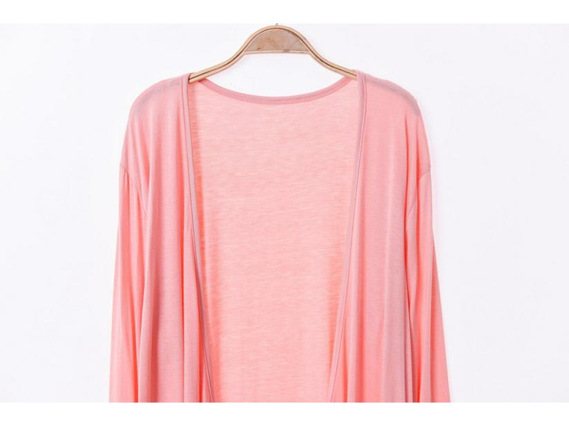 Plus Size Spring/Summer Sun Protection Modal Beach Cover-Up Cardigan for Women