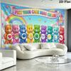 Cartoon Care bears Wall Tapestry Aesthetic Wall Hanging Printed Fabric Blanket Decorative Tapestries for Bedroom Living Room Home Decor