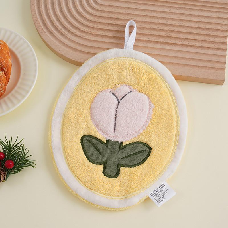 

Милый цветочный носовой платок, подвесной туалет, кухня, плотная ткань, супер впитывающий толстый носовой платок