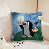 cushion cover Cute Plush Fabric Soft Double Sided Mole Print Sofa The Little Cushion Cover Throw art Pillow Covers