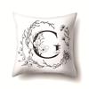 Polyester Pillowcase INS Style Garland 26 English Letter Printing Pillowcase Waist Cushion Car Seat Cover
