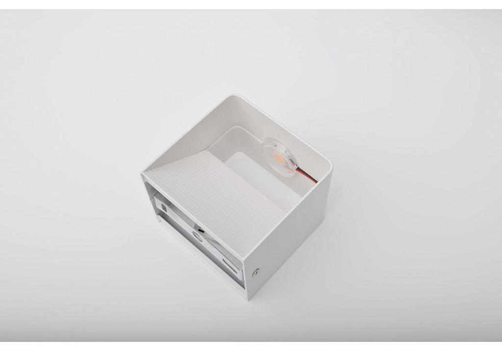 LED Wall Lamp: Up/Down Indoor Square Light for Staircase, Hallway, Hotel Bedside - COB Design