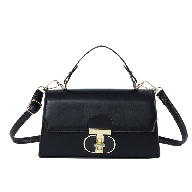 

Персонализированная сумка на плечо популярная маленькая квадратная сумка 2024 весна новая мода простая сумка-мессенджер нишевая трендовая сумка чёрный