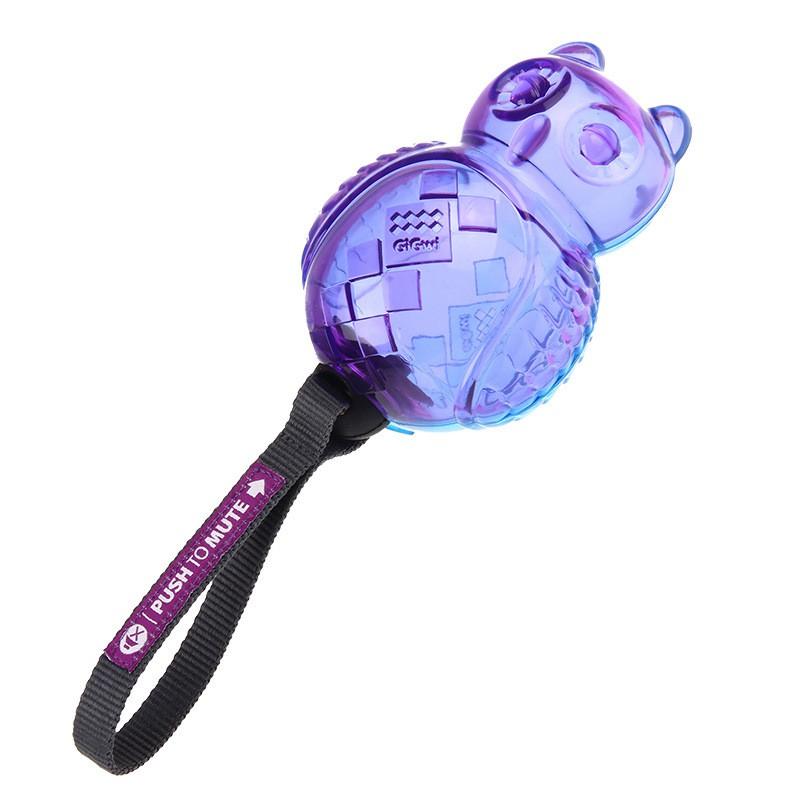 TPR Dog Toy Squeaky Stretchy Waist Twister Interactive Chew Small Medium Dogs Transparent Design