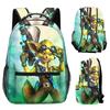 Harajuku Novelty Kpop Youthful School Bags Unisex Paladins Travel Bags 3D Print Oxford Waterproof Notebook Shoulder Backpacks