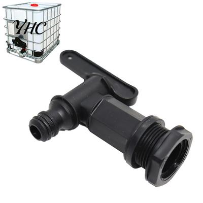 Barrel Valve Faucet Acid and Alkali Resistant Multi-purpose Replaceable Fitting Adapter Replacement IBC Ton Bucket Connection Tap for Garden