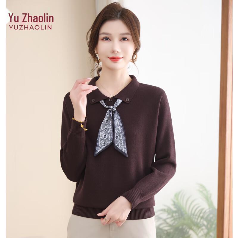 

YUZHAOLIN Middle-aged Women s Autumn Knitted Sweater 3XL