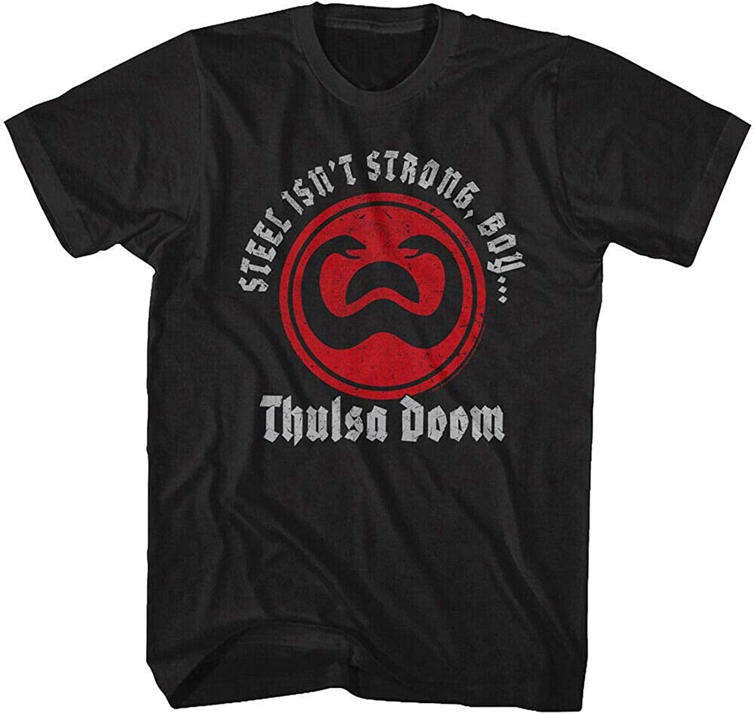 Conan The Barbarian Thulsa Doom Mens T Shirt Steel Isn t Strong Boy Evil Villain Black XL