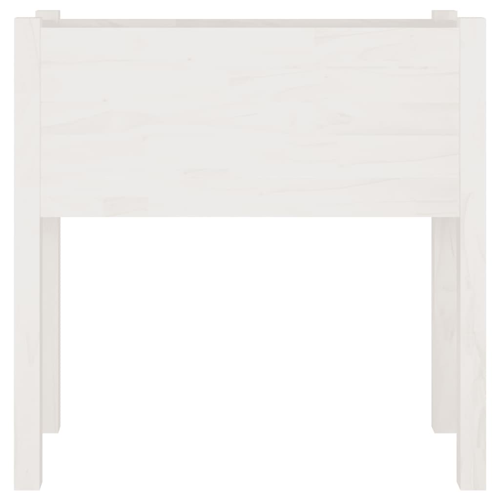 Vidaxl Donice Ogrodowe, 2 Szt., Białe, 70X31X70 Cm, Drewno Sosnowe
