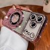 Adatto per Custodia IPhone17/16 con Pellicola Lente 16 Anti-caduta 15 Strass Glitter Supporto Magnetico
