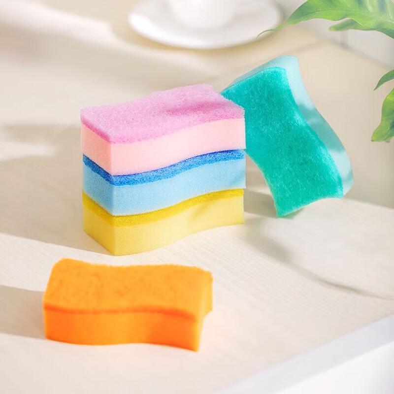 CHAHUA Colorful Sponge Scouring Pads