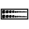 Boxed Toenail Whitening Patches - 24 Wearable Black False Toenail Manicure Pieces