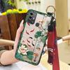 Shockproof Protective Phone Case For ZTE Blade A53 Pro Anti-dust For Mom Wrist Strap Waterproof Back Cover Elderly lady