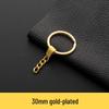 Alloy Head Car Keychain with 4-Section Chain, Metal Keyring, and DIY Pendant Accessory.