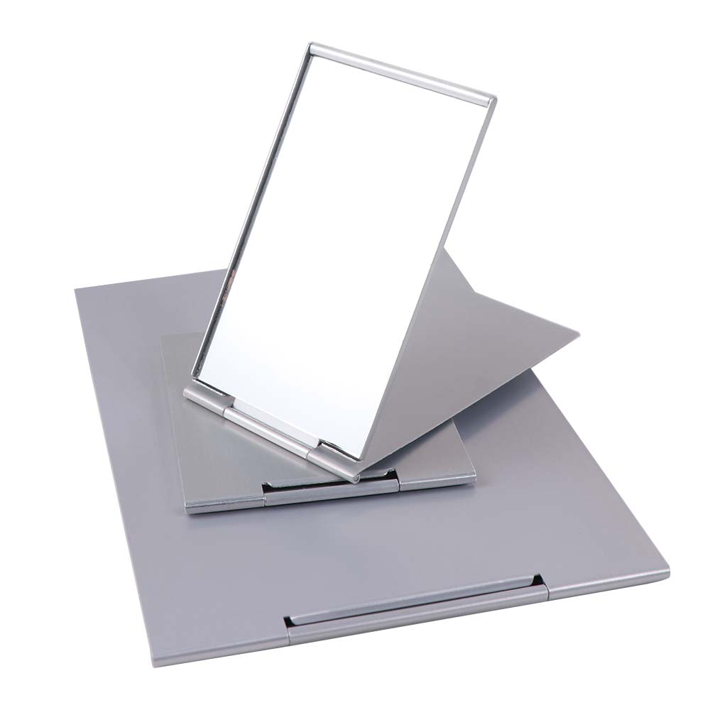 Aluminum Folding Mirror Foldable Pocket Mini Mirror Decorative Makeup Mirrors Ladies Girl
