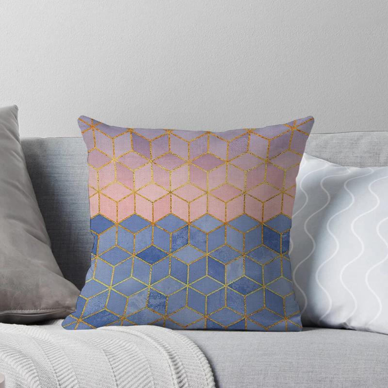 House Decorative Home Pillowcase For Sofa Cushion Cover 45*45 Nordic 40*40Cm 40X40Cm 50X50 Living Room Abstract 60X60 Black Grey