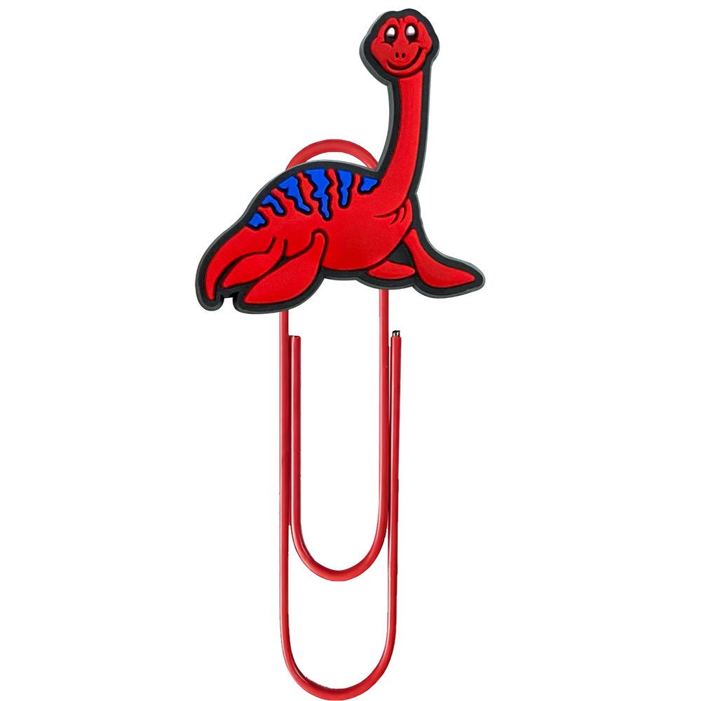 

Dinosaur Cartoon Bookmark: Creative & Colorful Paperclip for DIY and Office