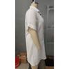 Women's Shirt Dress Solid Color Short-sleeved Lapel Cotton Linen Casual Loose Dress