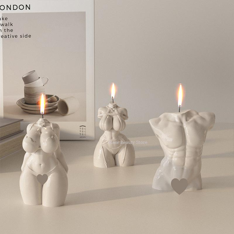 3D Human Silicone Candle Mold Diy Aromatherapy Candle Handmade Decoration Soap Chocolate Tool Cake Mold