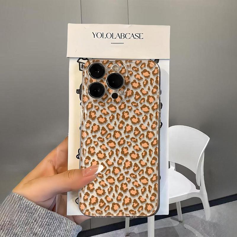 Yellow leopard Phone Case For iPhone 16 Pro Case iPhone 13 14 11 12 15 Pro Max 14 Plus 12 13 17E 16E Silicone Soft Cover