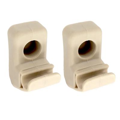 1 / 2Pcs Beige Auto Sun Visor Clip Hook Bracket Hanger Replacement Sun Visor Holder Mount 735411088 For Fiat Grande Punto Etc