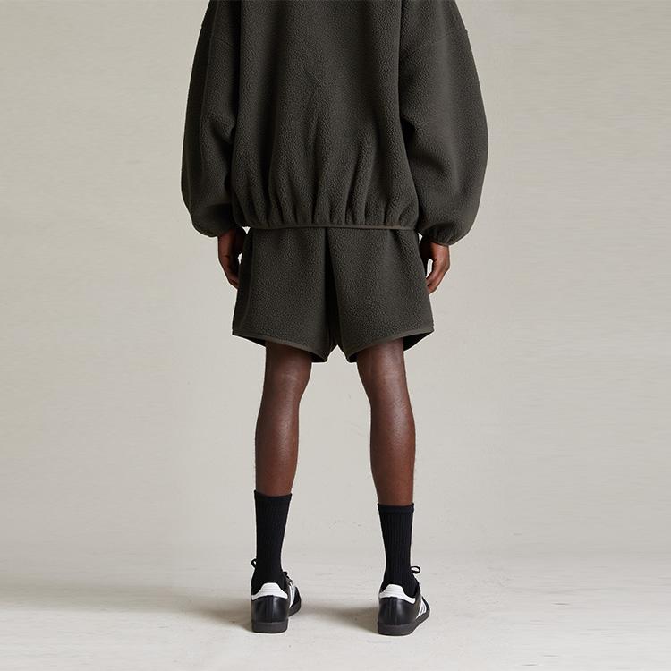 Fear Of God Essentials SS24 Polar Fleece Shorts With Letter Pattern Men Shorts Ink 160SP244260F